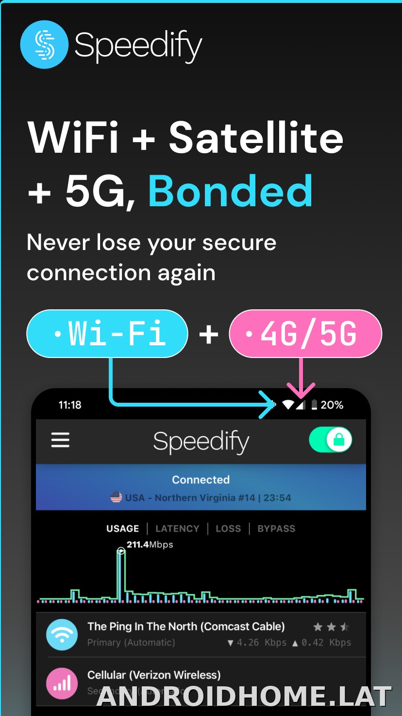 Speedify скриншот 1